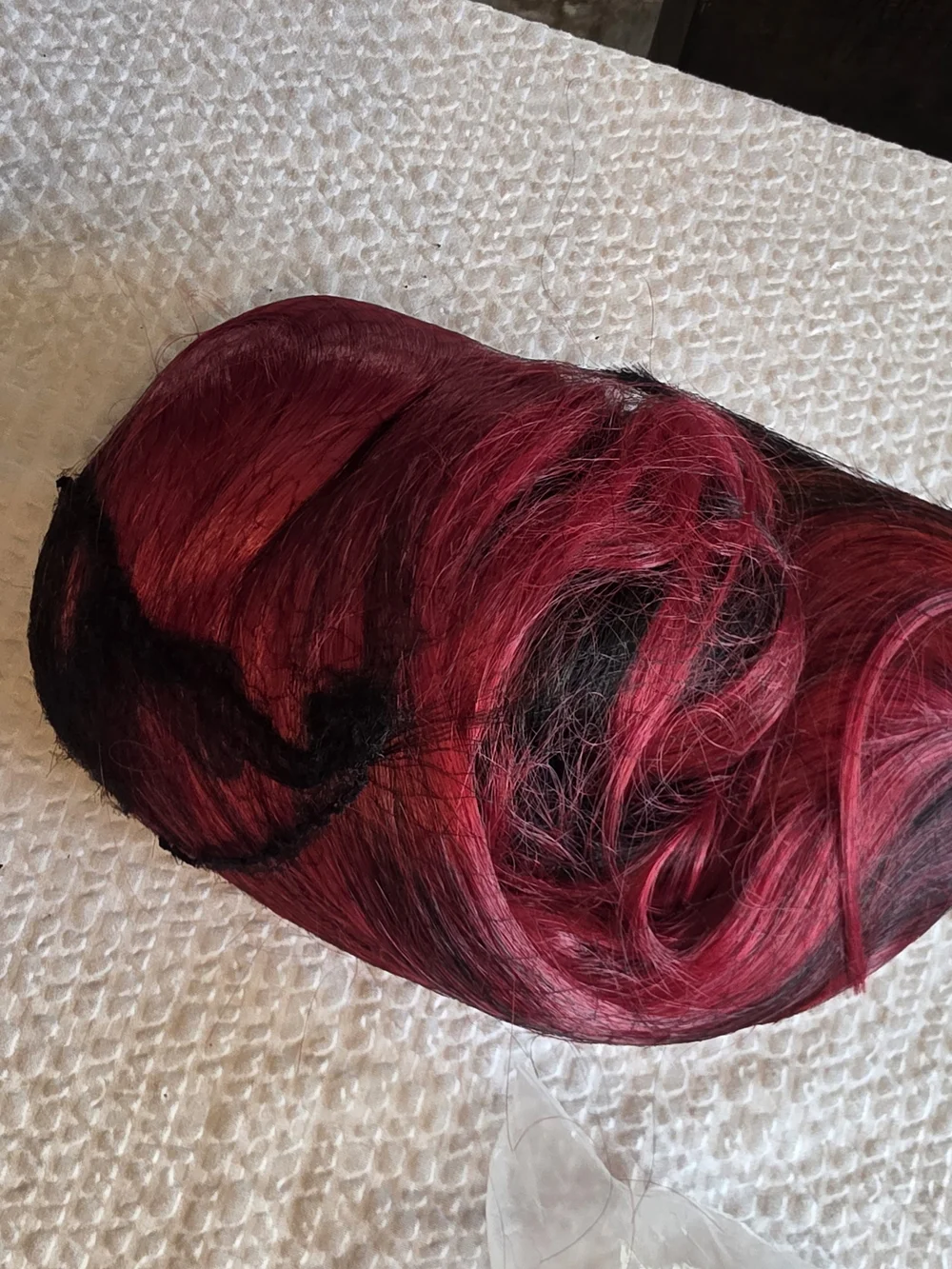 Black and Red  24 Inch Curly Wig New